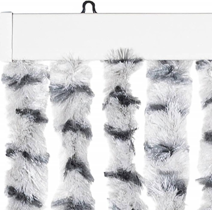 Immagine prodotto VidaXL Tenda per mosche Zanzariera Tenda per porta Tenda a filo Grigio chiaro Grigio scuro (56 x 200 cm)