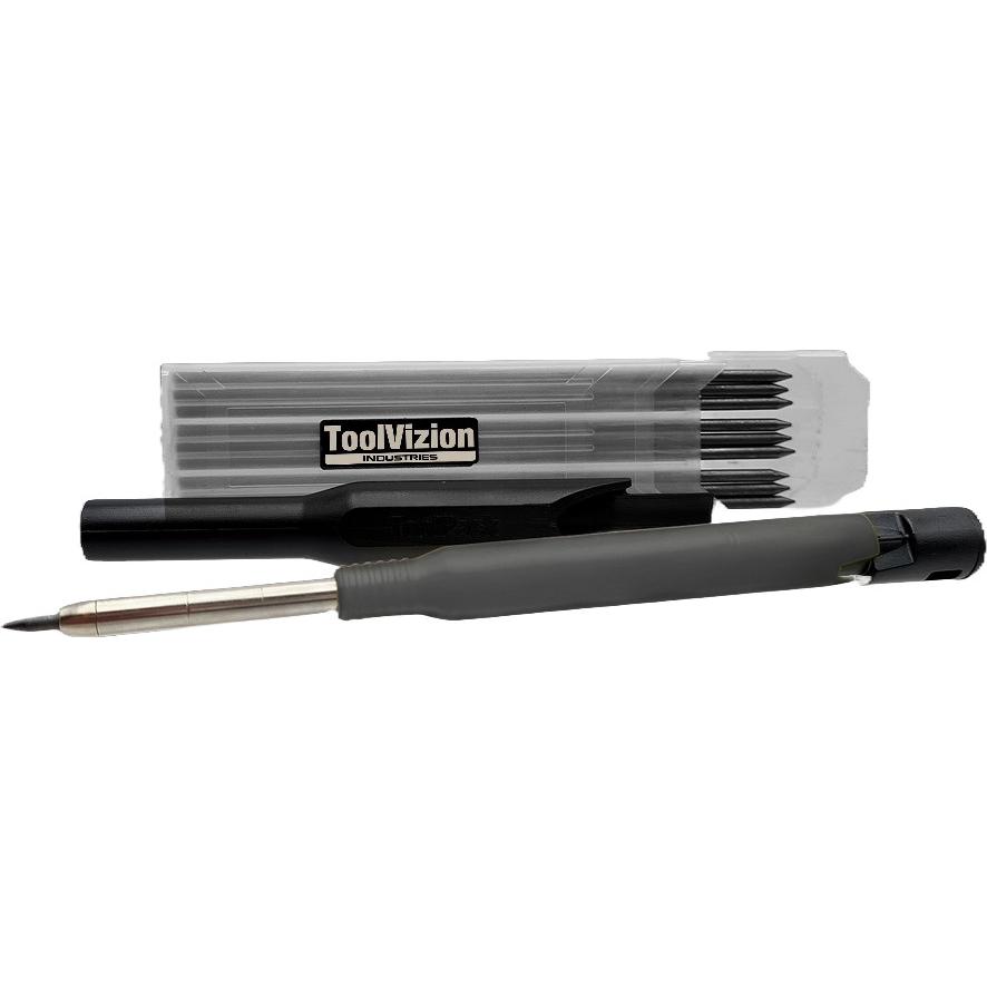Toolpack, Bleistift, Markierbleistift für tiefe Löcher mit 10 Bleistiftminen 318.020 (10 x)