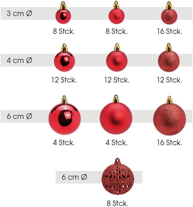 Image du produit Woma Set de boules de Noël (100 x)