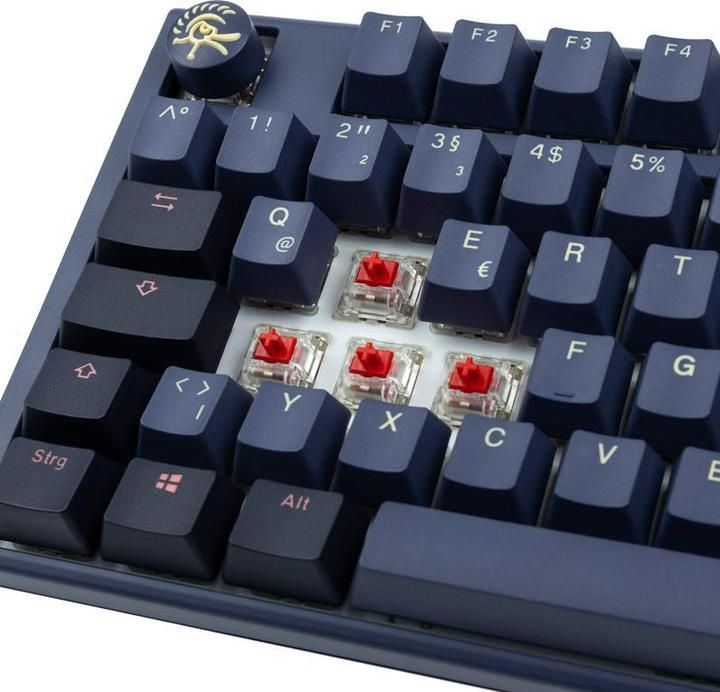 Produktbild Ducky One 3 Cosmic Blue TKL Gaming Tastatur, RGB LED - MX-Red (DE, Kabelgebunden)