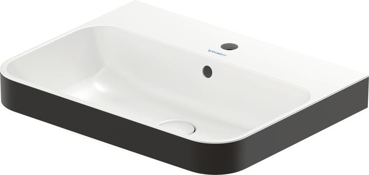 Produktbild Duravit Aufsatzwaschbecken 60 x 46 cm Happy D.2 Plus Anthrazit/weiss 2360606100 (460 mm, 600 mm)
