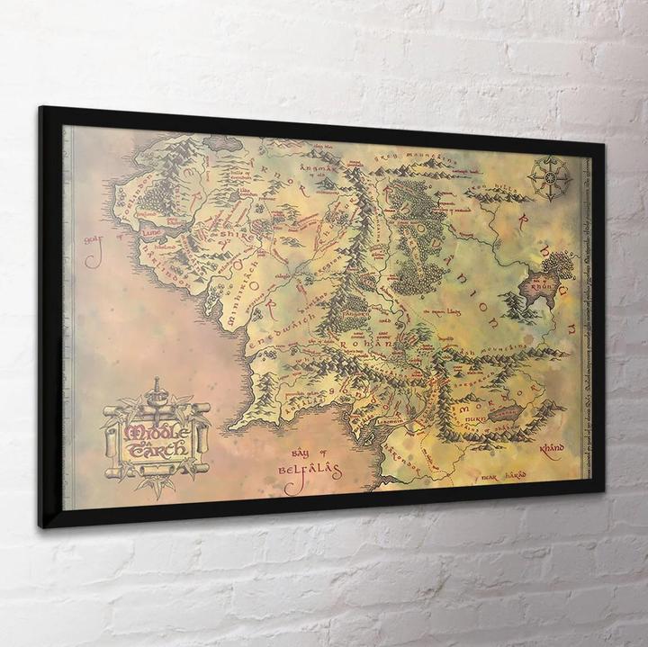 Image du produit Lord of the rings Poster Middle Earth