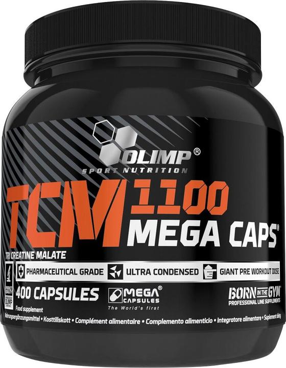 Produktbild Olimp Sport Nutrition Tri-Creatine Malat (TCM) 1100 Mega (400 Stück, Kapseln, 400 g)