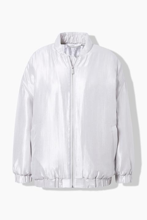 Actual product image Studio Untold Shimmer Zip Front Bomber Jacket (60)