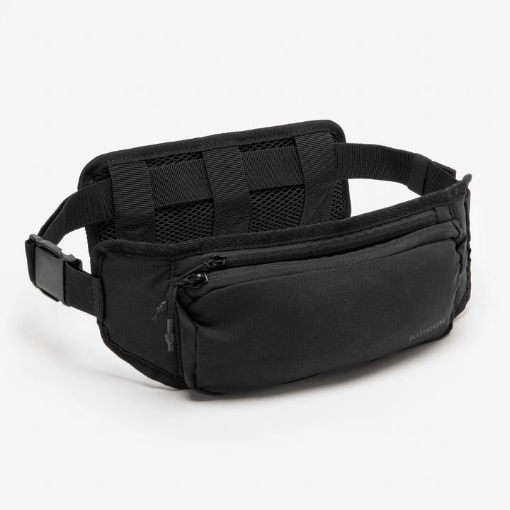Actual product image Kiprun Laufgürtel wandlungsfähig 7 Taschen - schwarz