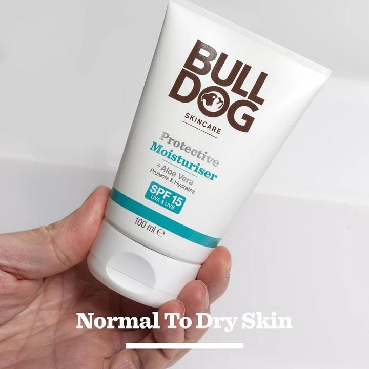 Actual product image Bulldog Moisturizing Face Cream Spf 15 Protective Moisturiser - 100 Ml (Sun cream face, SPF 15, 100 ml)