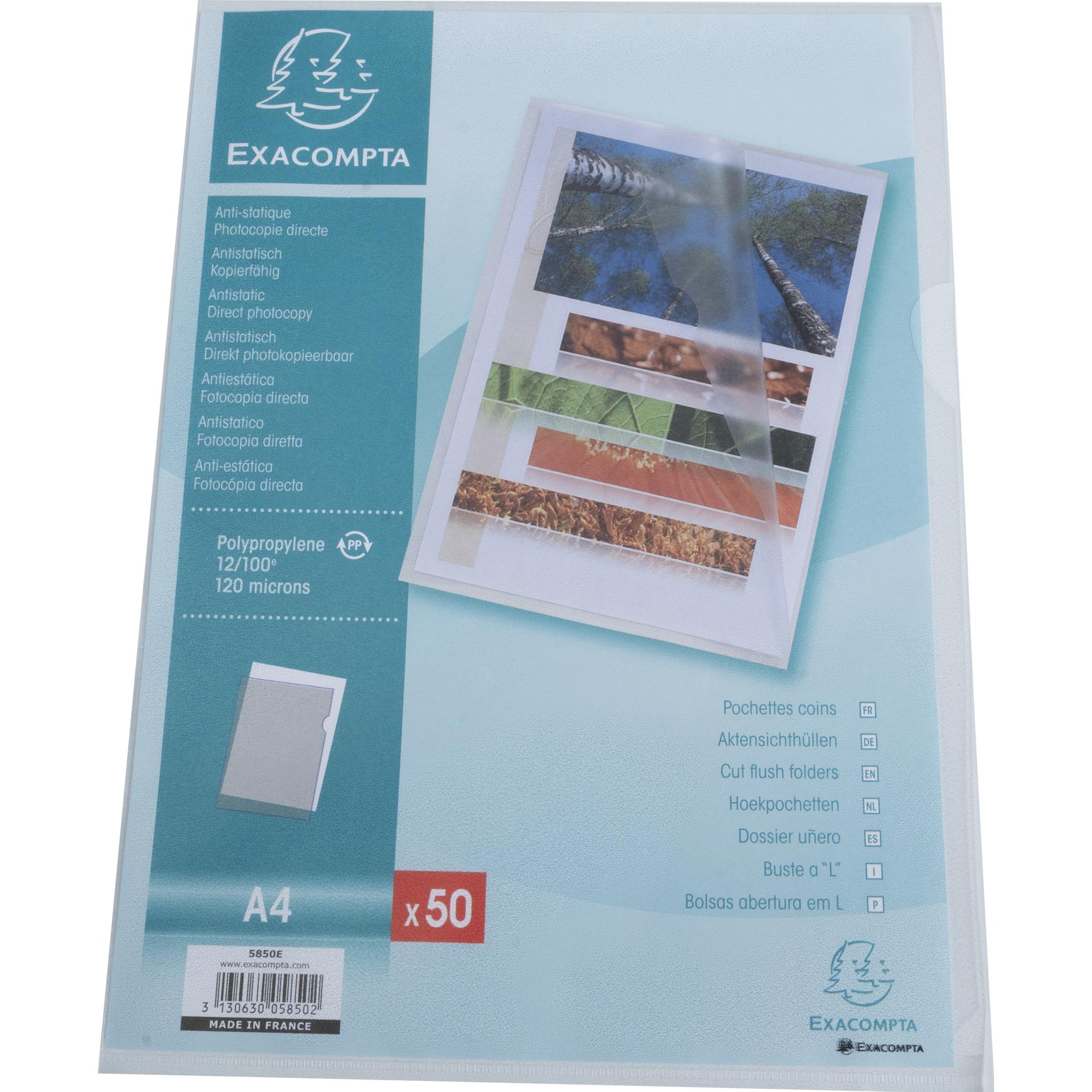 Exacompta, Mappe, Hüllen und Taschen (A4, 50 x)