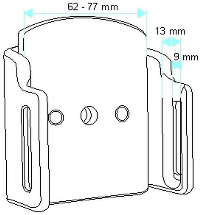 Actual product image Brodit PDA holder passive universal for ProClip