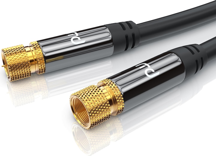 Produktbild Primewire SAT Kabel HDTV - Premium SAT Koaxialkabel - TV HDTV Radio DVB-T DVB-C DVB-S DVB-S2, 4 Fach Schirmung (135 dB, SAT Kabel)