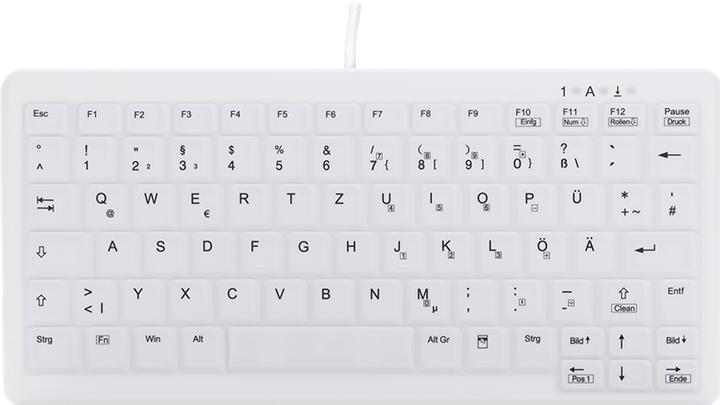 Actual product image Active Key Hygiene Mini Notebook Style Keyboard Fully Sealed Watertight USB Black (DE, Cable)