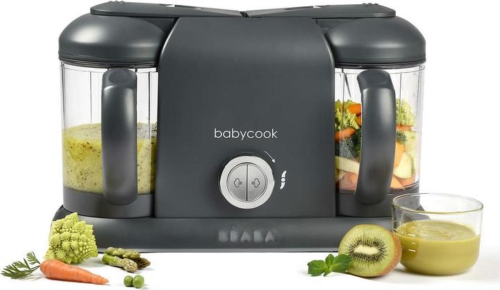 Beaba Babycook Plus Grinder-Steamer 4in1, Dunkelgrau