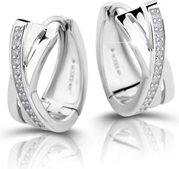 Produktbild Modesi Elegant silver round earrings M23079