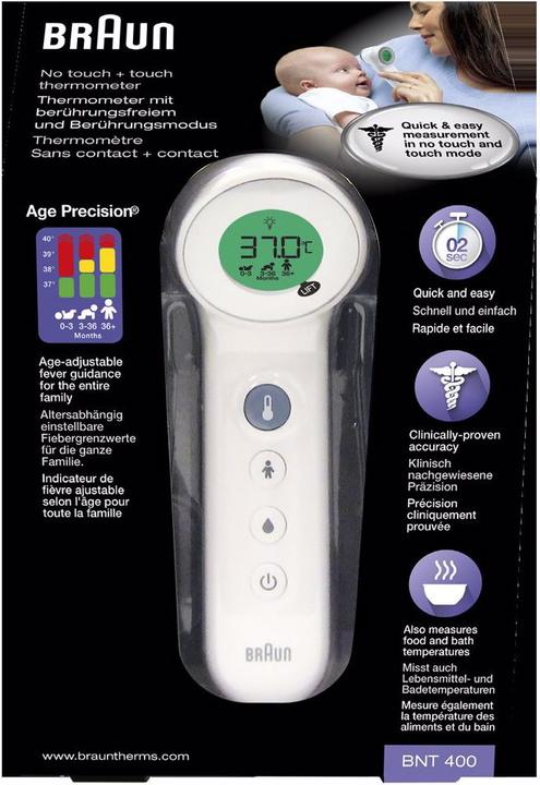 Actual product image Braun BNT 400 No Touch (Forehead, Non-contact)