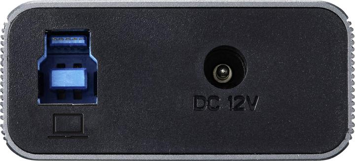 Image du produit Renkforce Commutateur 10 ports USB 3.2 Gen 1 + Hub (USB 3.0) avec boîtier aluminium Argent-Noir (USB-B, USB-C, 10 ports)