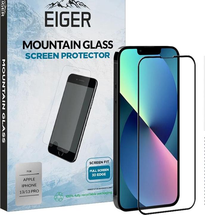 Actual product image Eiger Mountain Glass Clear Edge (1 Piece, Apple iPhone 14, Apple iPhone 13, Apple iPhone 13 Pro)