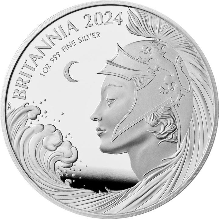 The Royal Mint Silber Britannia 1 oz PP - 2024 (999, 2024)