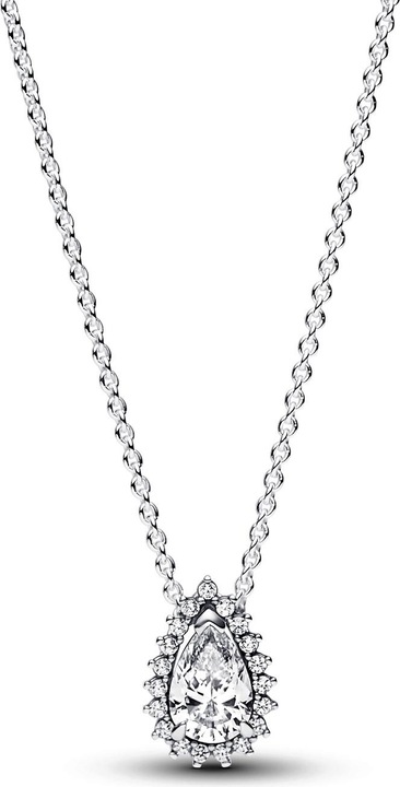 Pandora Funkelnde Birnen Kranz Halskette (Sterling Silber 925, 45 cm)