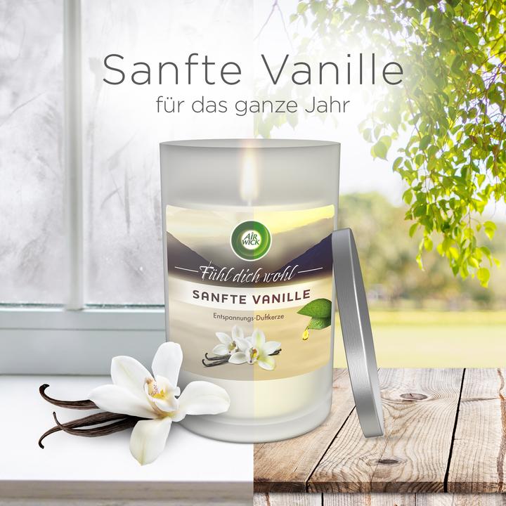 Produktbild Air Wick Grosse Duftkerze Sanfte Vanille