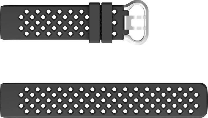 Immagine prodotto Cover-Discount Fitbit Charge - braccialetto sportivo in silicone perforato nero (Silicone, Charge 4, Charge 3)