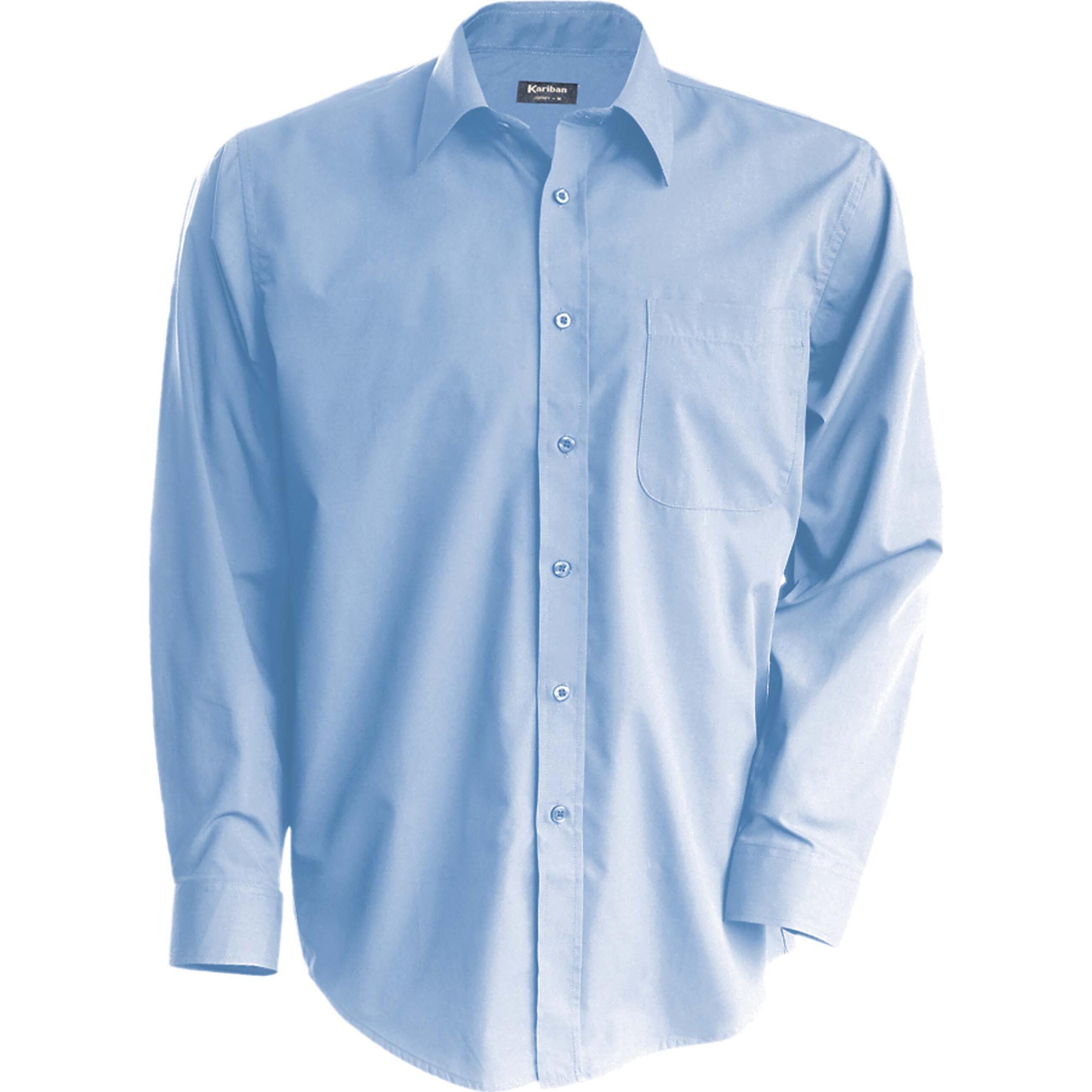 Kariban, Herren, Hemd, Jofrey, Blau, (5XL)
