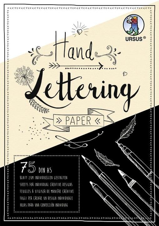 Produktbild Ursus Zeichenblock Handlettering A5, 210 g/m², 75 Blatt (A5)