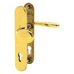 Hoppe, Türgriff + Fenstergriff, Schutz-Drückergrt.Pisa M151/361A/360 ES1 SK2 PZ VK8mm Entf.72mm Ms pol. (Türgriff)