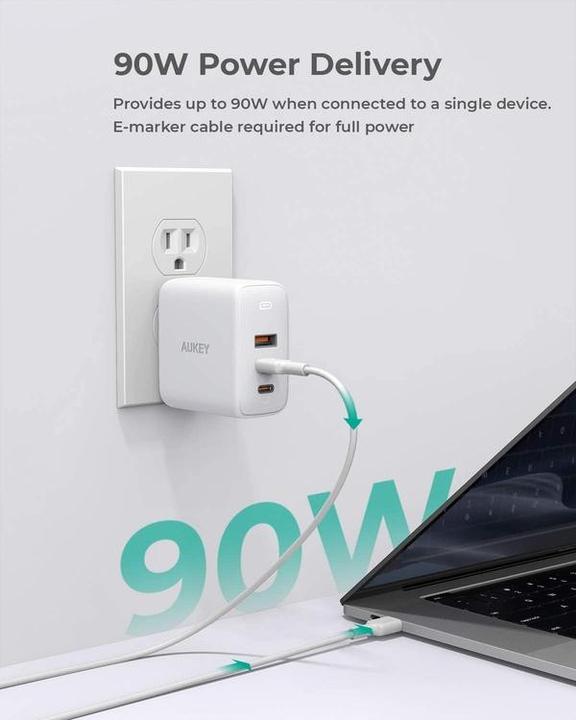 Immagine prodotto Aukey Omnia Mix3 (90 W, 3 porte)