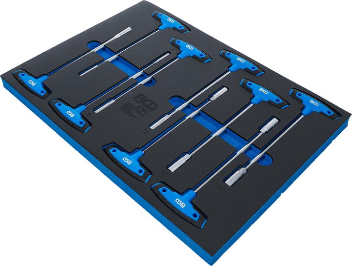 Actual product image BGS Tool Tray 3/3: T-Handle Socket Set | 9 pcs.