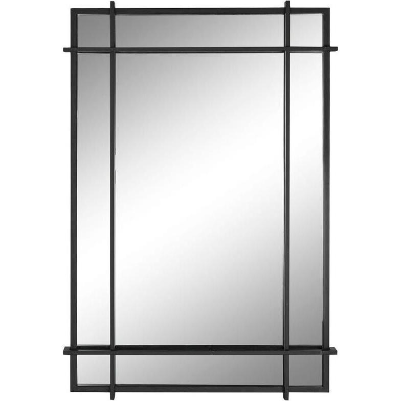 Esprit, Specchio, Wall mirror Home Black Modern 65 x 6 x 95 cm (65 x 95 cm)