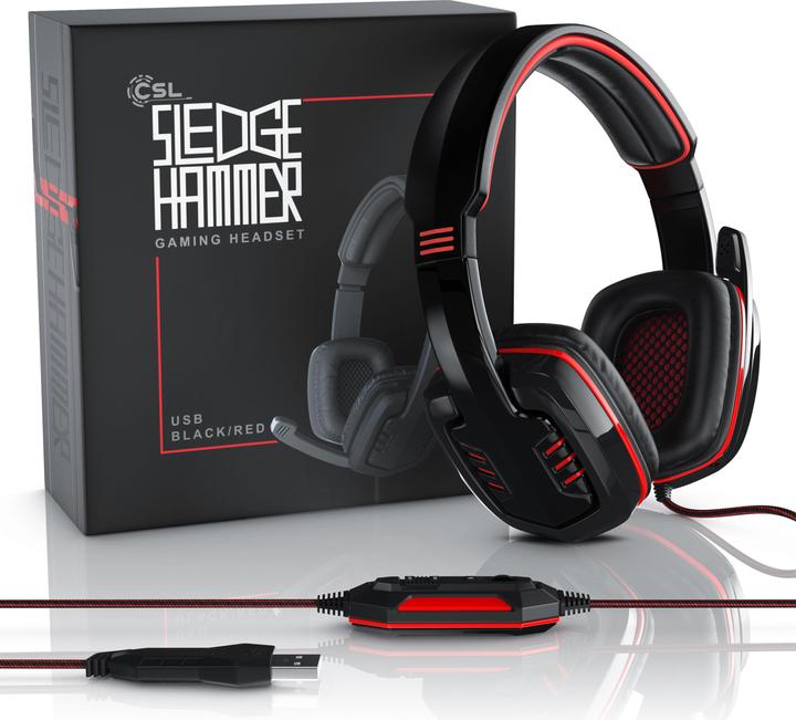 Produktbild CSL Sledgehammer 7.1 USB Gaming Headset (Kabelgebunden)