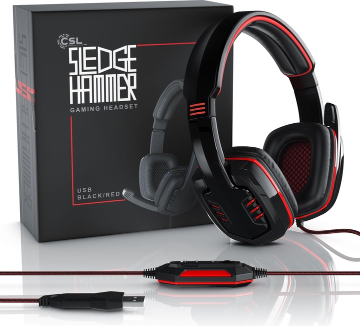 Produktbild CSL Sledgehammer 7.1 USB Gaming Headset (Kabelgebunden)