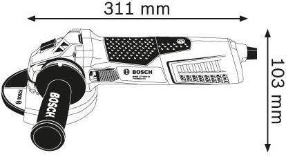 Actual product image Bosch Professional Gws 17-150 Ci (150 mm)