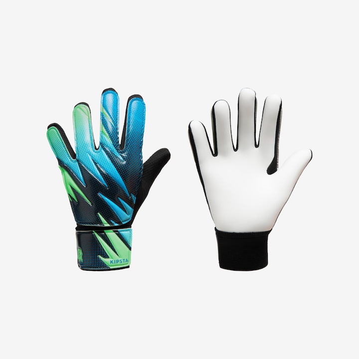 Kipsta Kids' resistant gloves First Blue/green
