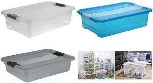 Actual product image keeeper Storage box "cornelia", 28 litres, transparent (28 l)