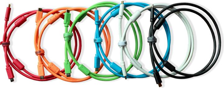 Actual product image DJTechTools Chroma Cables USB-C to C Orange (1 m)