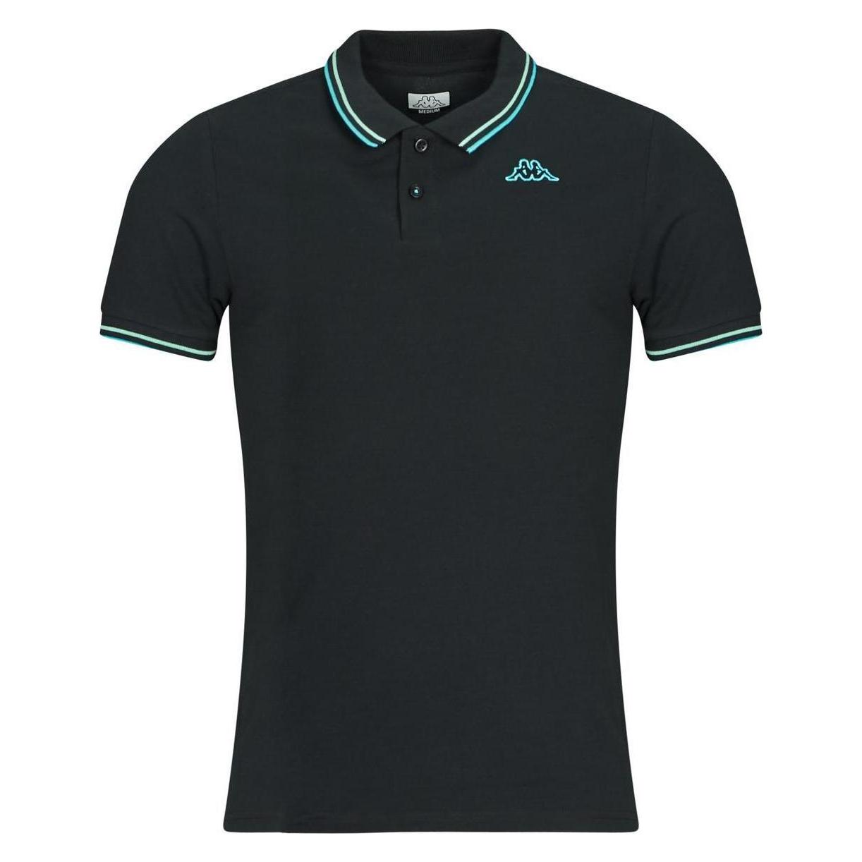 Kappa, Herren, Shirts, Logo Korpo Ezio 2, Mehrfarbig, Schwarz, Türkis, (M)