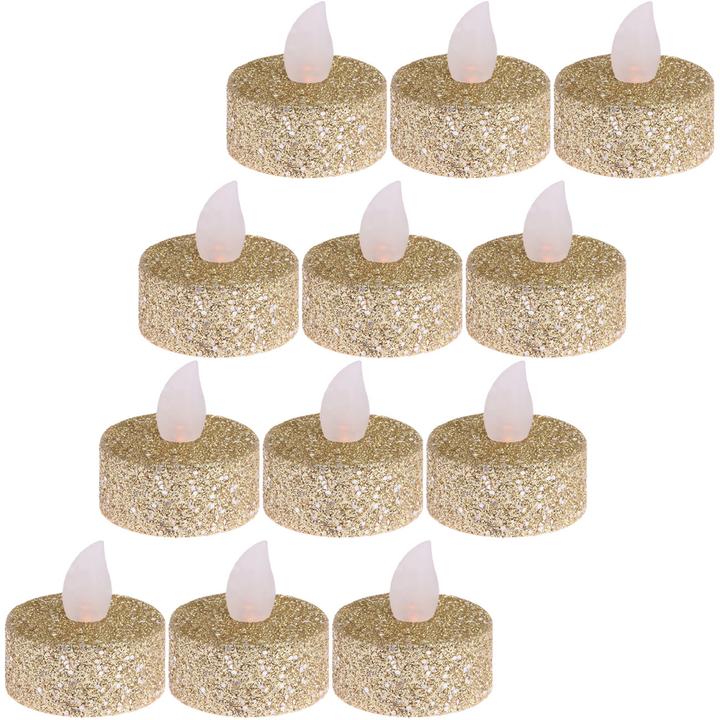 H & S Collection LED tea lights 12 pieces (12 x)