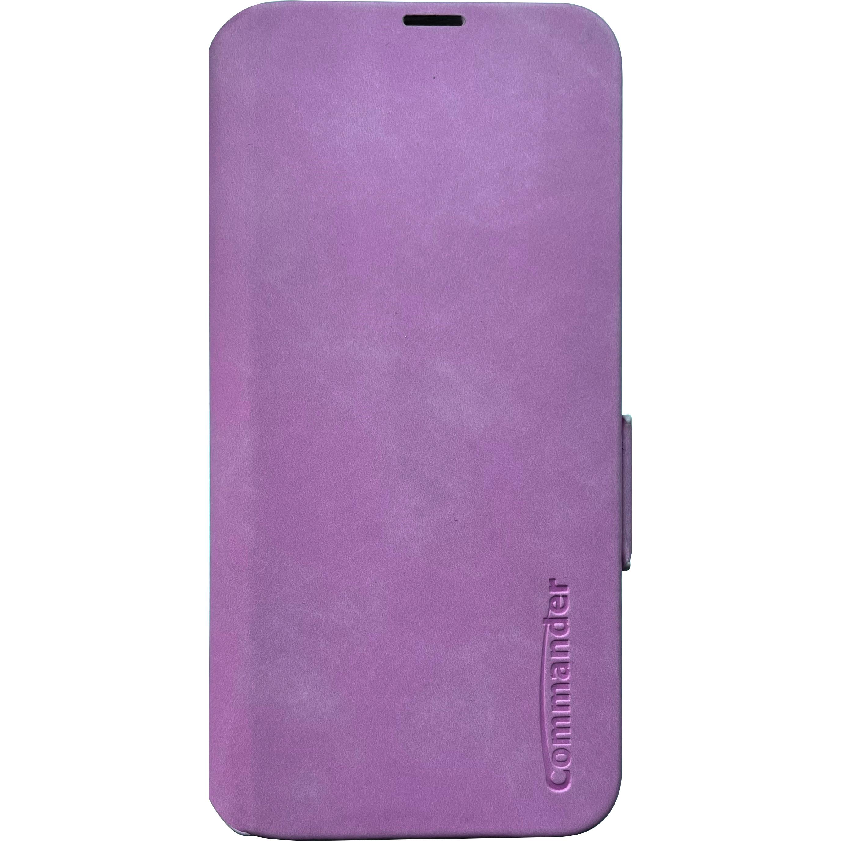 Peter Jäckel COMMANDER BOOK CASE ELITE Purple für Samsung A55 5G (Samsung Galaxy A55), Smartphone Hülle, Violett
