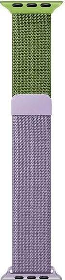Immagine prodotto Beline pasek Apple Watch Steel 42/44/45/49mm zielono-purpurowy verde/viola (42 mm, 44 mm, 45 mm, 49 mm, Acciaio inossidabile)
