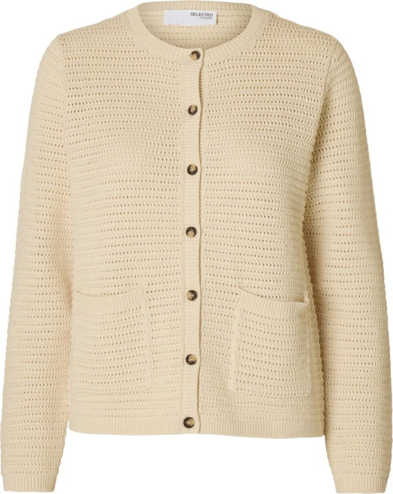 Selected Femme Slfvinna Ls Structure Knit Cardigan Noos