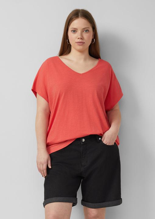 Produktbild s.Oliver Baumwollshirt mit Spitzeneinsatz (52)