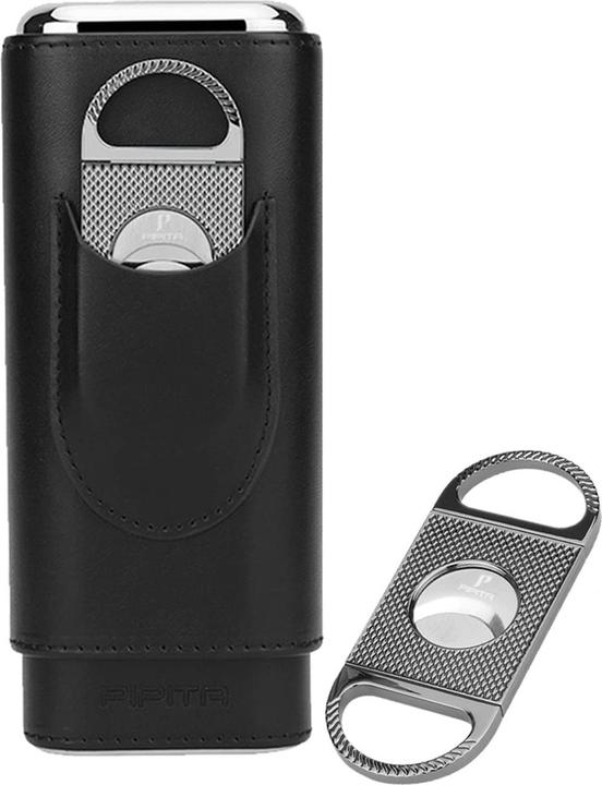 Pipita Portable Travel 3 Cigar Case