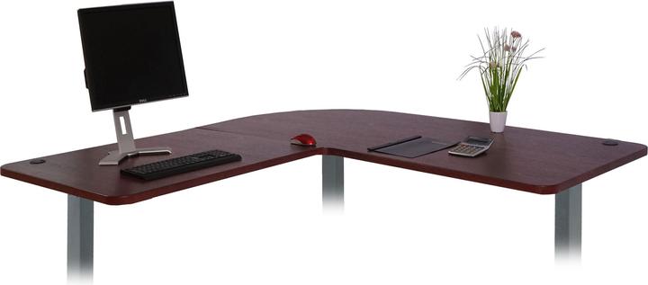 Actual product image Swisshandel24 Tabletop for corner desk, desk top, 90° cherry