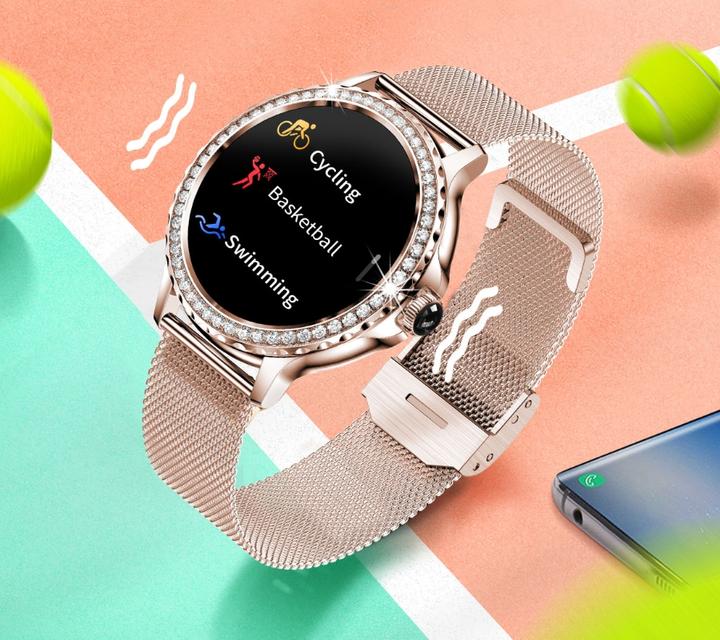 Produktbild RNCF19-1 Damen-Smartwatch Roségold Armband + Armband