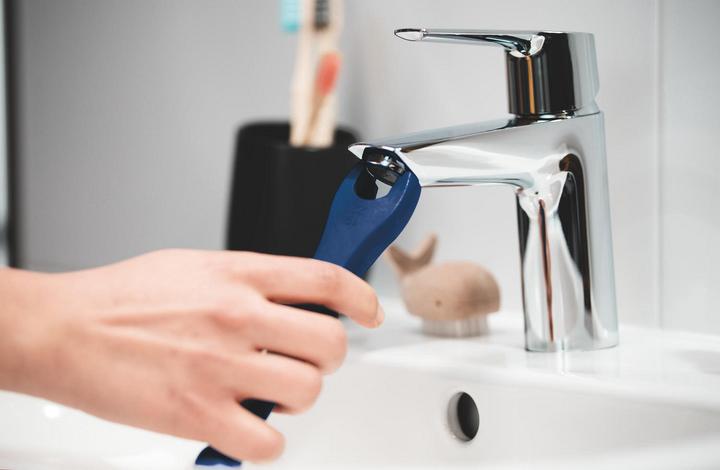 Actual product image Grohe - Mat Zwarte wastafelmengkraan - Start S-size - Met waste