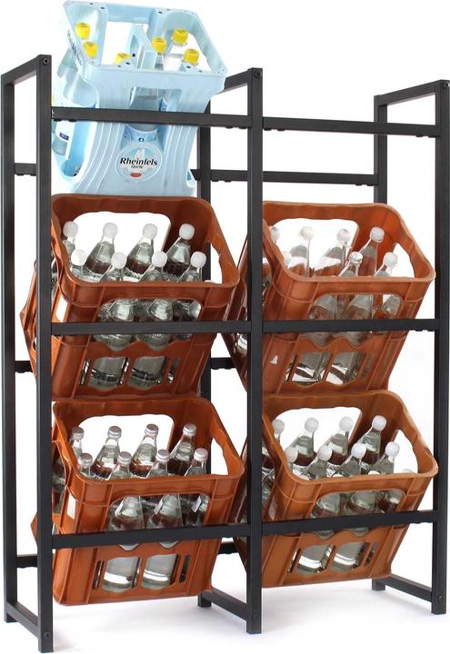 Actual product image Wiltec Toboli crate rack 6 crates Beverage crate rack Steel beverage rack