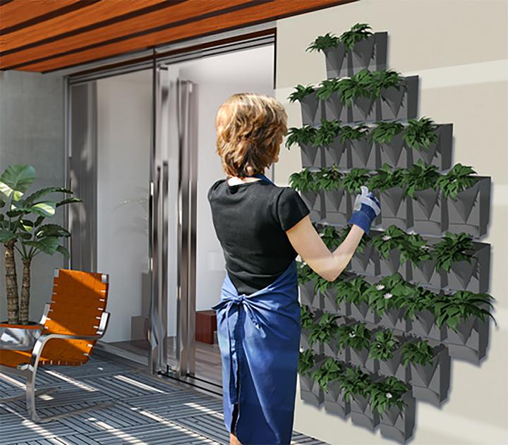 Immagine prodotto VCM 4x Wandgarten Hängegarten Pflanzgefäss