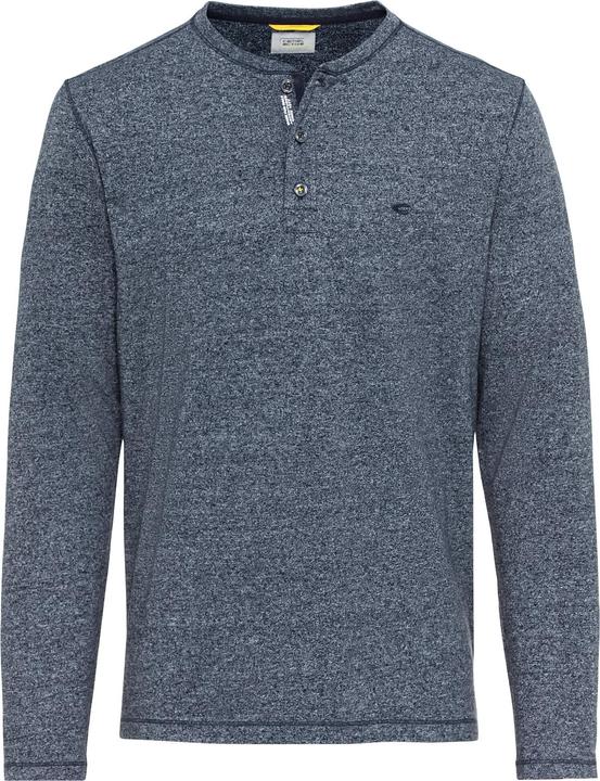 Actual product image Camel Active Long sleeve henley shirt in sustainable cotton mix (M)