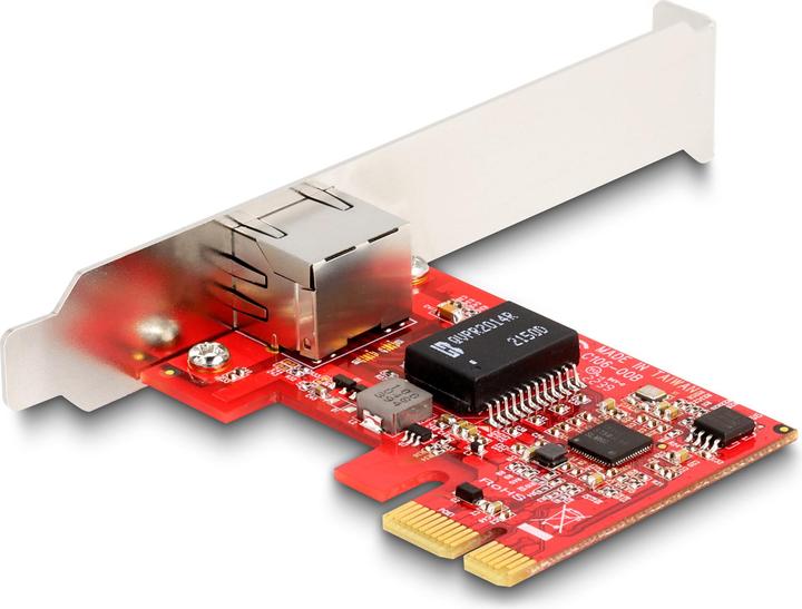Actual product image Delock PCI Express x1 card to 1 x RJ45 2.5 Gigabit LAN i225 (Mini PCI Express)