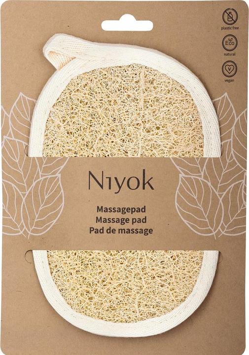 Actual product image Niyok Massagepad Luffa&Baumwolle